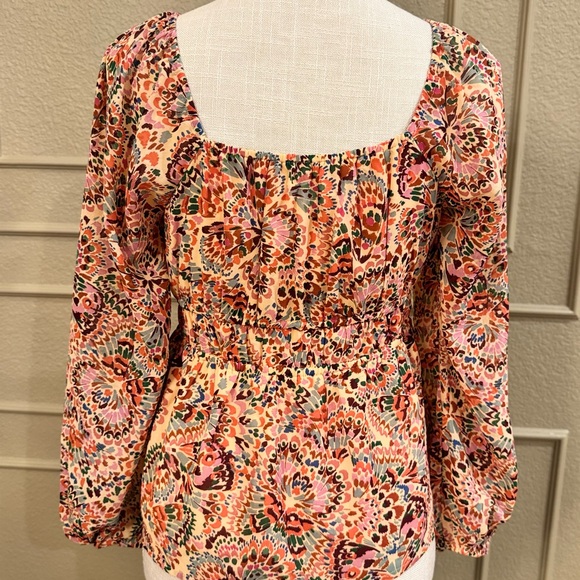 DR2 Floral Women's Top - Multicolor- long sleeves. Size XS - Picture 5 of 7